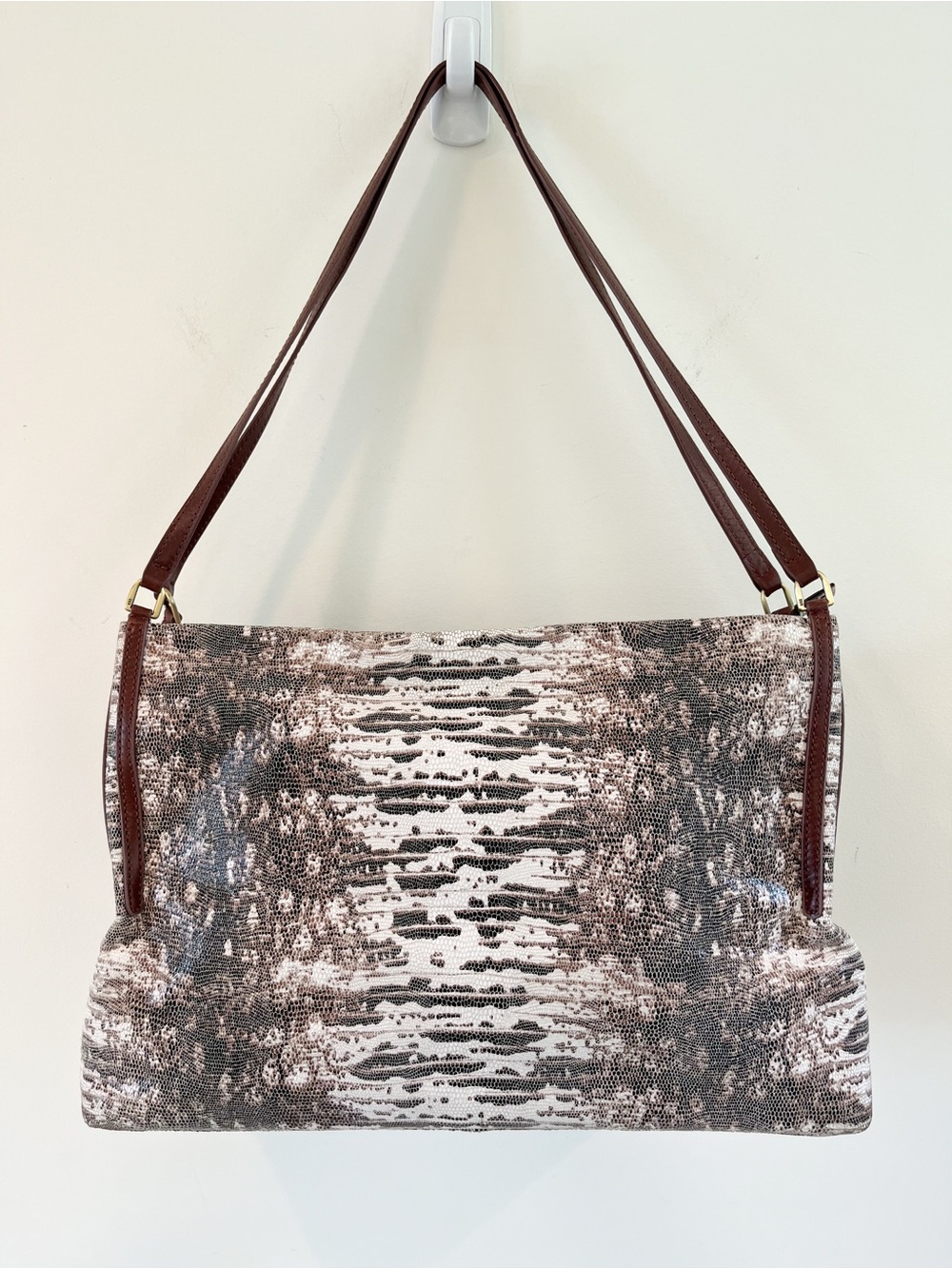 Hobo Bantam Lizard Print Satchel - Picture 2 of 11